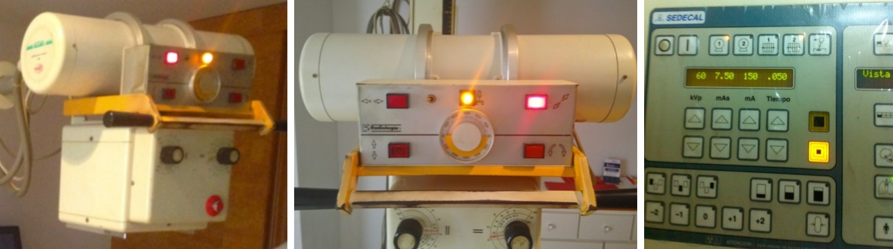 Emisor de rayos X utilizado en el experimento