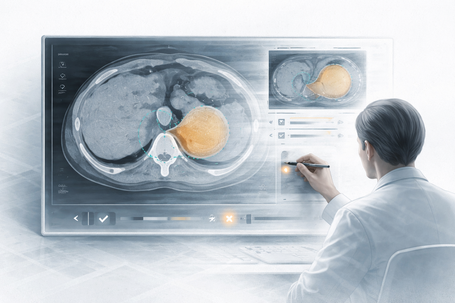 Caso guiado: CAD y segmentación con aceptación clínica